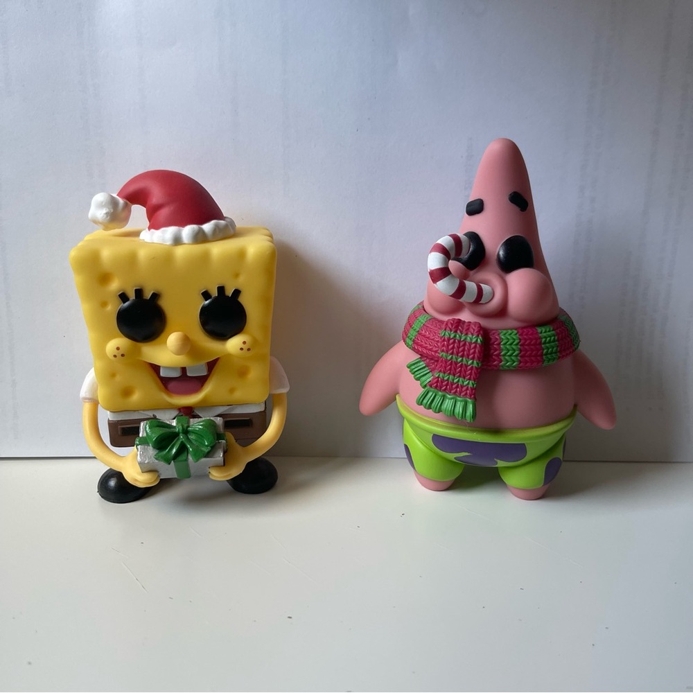 Funko Pop Christmas SpongeBob and Patrick